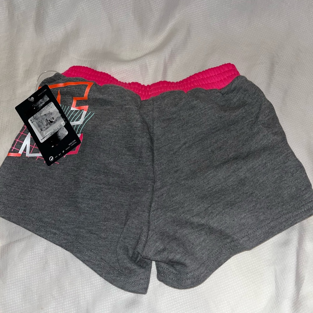 Nike Kids Gray and Pink Shorts